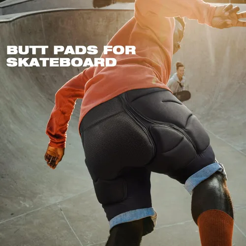 Miniatura 5 de Soared - Shorts acolchados con protección 3D para cadera y glúteos de XPE para esquí, patinaje sobre hielo, snowboard, skateboard para hombres