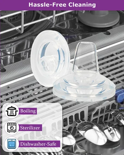 Miniatura 6 de Tetinas de vaso para biberones Philips Avent anticólicos para bebés, boquilla de silicona de grado alimenticio, pezón suave de flujo variable, 6