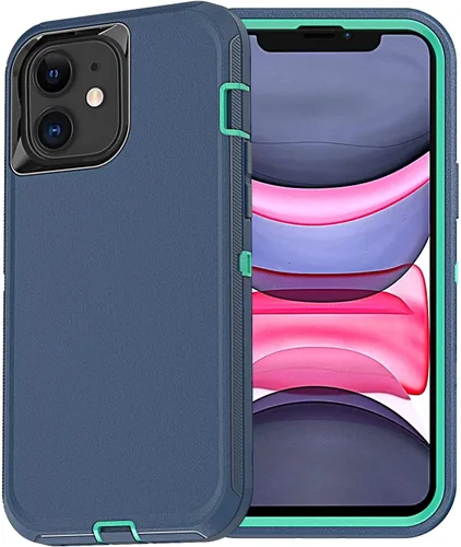 Miniatura 10 de YmhxcY Funda para iPhone 11 a prueba de golpes, a prueba de caídas, a prueba de polvo, 3 capas, duradera, resistente protección para teléfono Apple