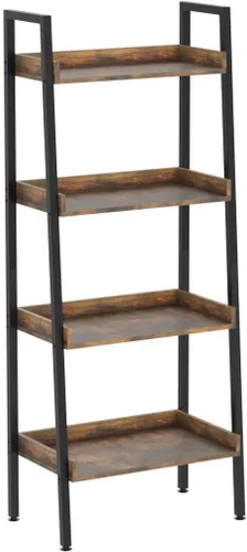 Miniatura 4 de ASTARTH Estantería de 4 niveles con estante abierto para almacenamiento, estante de escalera y estanterías para dormitorio, sala de estar, cocina