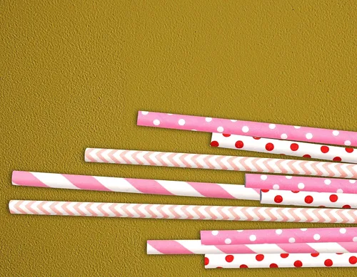 Miniatura 5 de Pomp Pajitas de papel decorativas 100% biodegradables con temática navideña, de larga duración, calidad prémium y ecológica, tamaño estándar