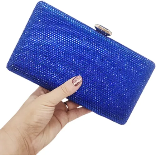 Miniatura 3 de Elegantes bolsas de noche de cristal, bolsos de boda, bolso de novia, caja de mano para mujer