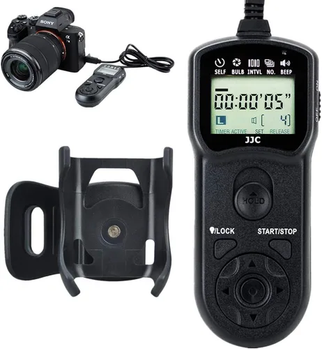 Intervalómetro con temporizador con cable, control remoto de liberación del obturador y soporte de clip para Sony A1 II A7RV A7R IV A7 IV III II