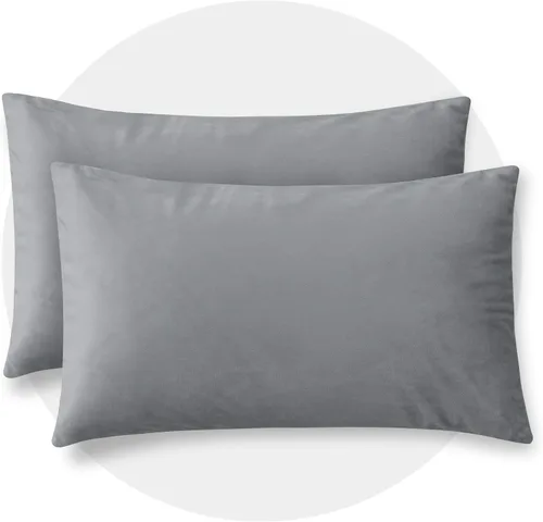 Miniatura 74 de Deconovo Juego de 2 fundas de almohada de terciopelo, 26 x 26 pulgadas, color azul, suaves pompones cuadrados con funda de cremallera oculta