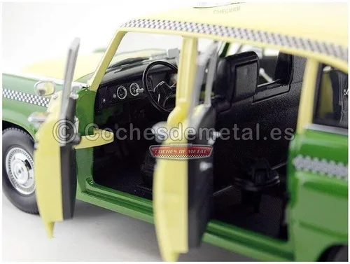 Miniatura 7 de 1981 Chicago Checker Cab Taxi A11 Verde 1:18 Diecast