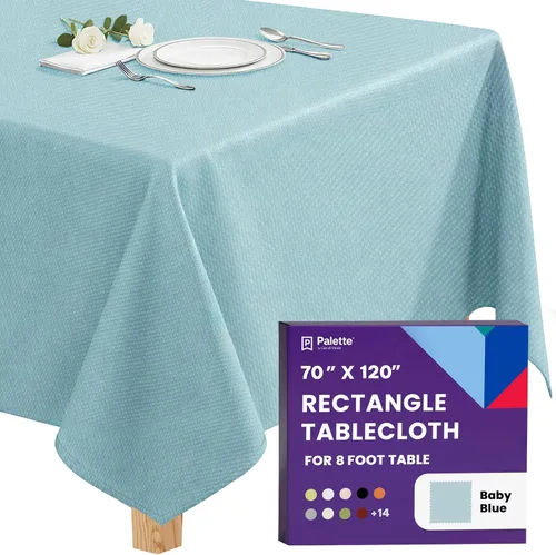 Miniatura 119 de Gee Di Moda - Mantel rectangular de 60 x 84 pulgadas – Mantel rectangular de poliéster lavable para mesa de 5 pies