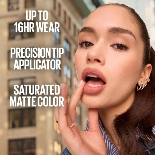 Miniatura 4 de Maybelline SuperStay Matte Ink - Lápiz labial líquido para maquillaje, color de alto impacto de larga duración, hasta 16 horas de uso, Dreamer, rosa