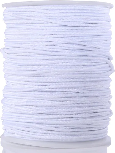 Miniatura 8 de KONMAY 3 rollos de cuerda elástica de goma de 1.5mm, 91 yardas de cuerdas elásticas mixtas para pulseras, collares, joyería y manualidades Mixto