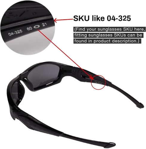 Miniatura 4 de Walleva Replacement Lenses Or Lenses With Rubber for Oakley Straight Jacket Sunglasses - Multiple Options Available