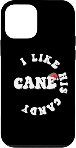 Miniatura 12 de Carcasa navideña a juego para iPhone 15 con texto en inglés "I Like His Candy Cane Parejas