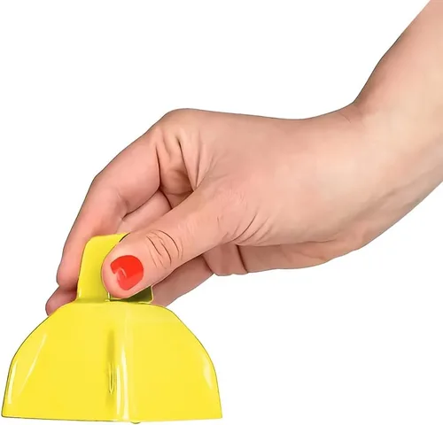 Miniatura 3 de Rhode Island Novelty Cencerros de metal amarillo de 3 pulgadas, una docena por pedido