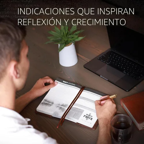Miniatura 9 de Prazoli - Diario bíblico cristiano de piel, cuaderno de estudio de las escrituras, agenda, devocional diario, sin fecha, regalos religiosos