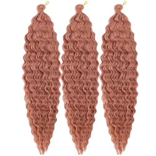 Miniatura 57 de 3 trenzas de ganchillo Passion Twist, cabello sintético preseparado para trenzar de 14 pulgadas, 3 paquetes de cabello trenzado pretrenzado