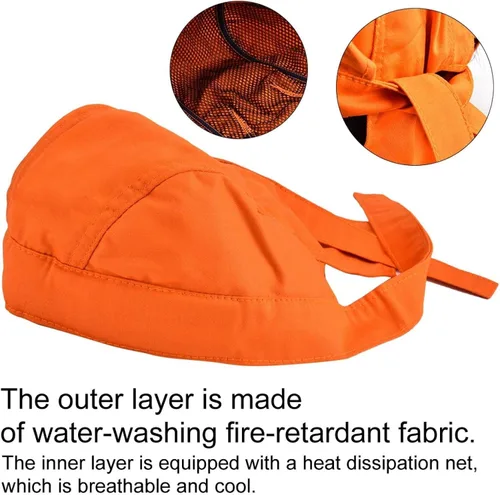 Miniatura 5 de Sonew Tipo protector de la bandana del sombrero de la soldadura de la cabeza resistente al fuego ignífugo lavable de la seguridad de la soldadura