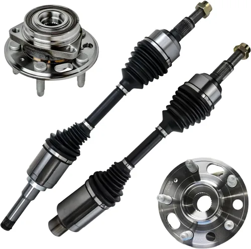 Miniatura 113 de Detroit Axle - Kit de nudillos de dirección delantera izquierda para Ford Edge Lincoln MKX 07-10, cojinete de rueda del lado del conductor, nudillo