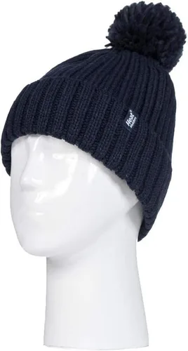 Miniatura 3 de HEAT HOLDERS - Sombrero térmico de invierno con forro polar grueso para mujer con pompón