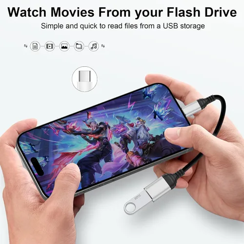 Miniatura 6 de Adaptador USB C a USB 3.0 de 5 Gbps OTG tipo C macho a USB A hembra adaptador para Samsung Galaxy A17/A16/A15/S26 Ultra/S25 FE/S24 Ultra/Z