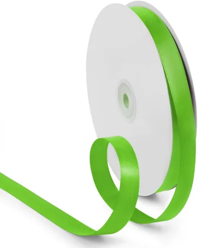 Miniatura 72 de Cinta de satén de 1 pulgada de 100 yardas, color verde manzana, cinta de tela de color sólido para envoltura de regalos, boda, cinta de regalo