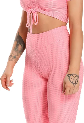 Miniatura 112 de SEASUM - Pantalones de yoga de cintura alta para mujer, con control de abdomen y realce de glúteos, leggings favorecedores para entrenar y correr