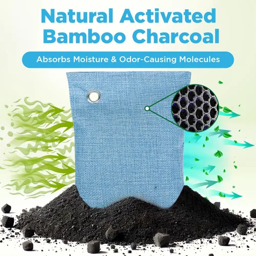 Miniatura 3 de Eliminador de olores de armario y aparador, absorbente de olores de carbón activado para espacios pequeños, ambientadores para el hogar, ambientador