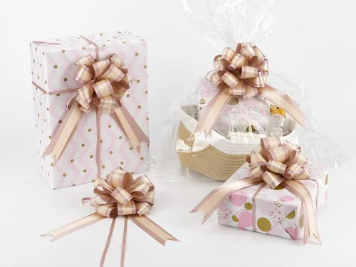 Miniatura 11 de HUIHUANG Lazos Rosa Fucsia Intenso 12 PCS Lazos de Tirón de Satén Rosa Fucsia 4" x 8" Lazo de Regalo para Envolver Regalos, Cesta de Regalo, Bolsa