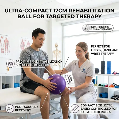 Miniatura 4 de Mini Pelotas de Yoga 6 Pulgadas Pelota de Ejercicio Pilates Terapia de Equilibrio Micropore Bola Equipo de Barre para Entrenamiento de Estabilidad