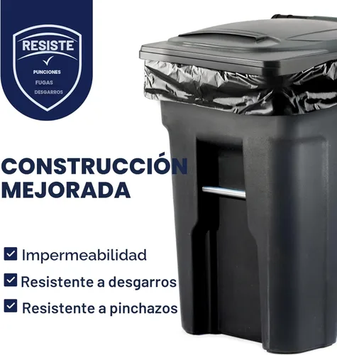 Miniatura 2 de Plasticplace Bolsas de basura negras resistentes de 95-96 galones - Grado contratista, bolsas de basura extragrandes para construcción y botes