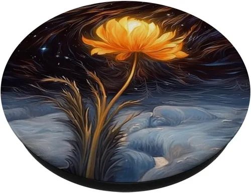 Miniatura 2 de PopSockets PopGrip estándar de flores de caléndula de invierno