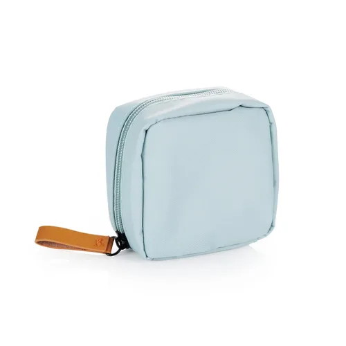 Miniatura 15 de Bolsa de cosméticos media luna Hekyip, neceser de maquillaje para viajes, neceser impermeable portátil para niñas y mujeres, pequeña (TODO NEGRO)