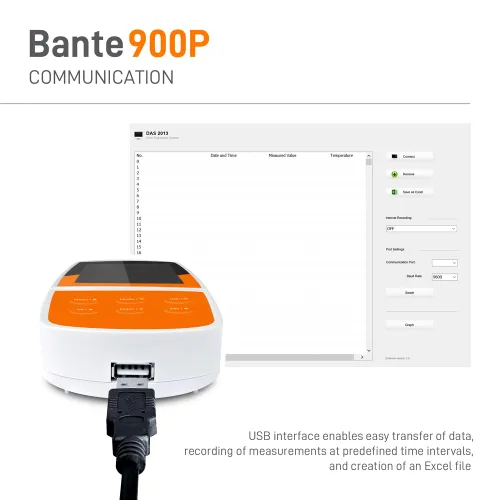 Miniatura 6 de Bante 900P Medidor portátil de pH/conductividad/oxígeno disuelto Medidor de calidad de agua multiparámetro para medir pH, ORP, iones