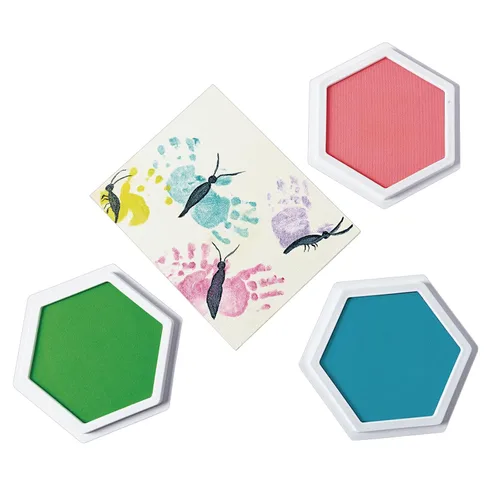 Miniatura 3 de Colorations Classic Candy Colors Jumbo - Almohadillas lavables para sellos, material de manualidades para niños (paquete de 6)