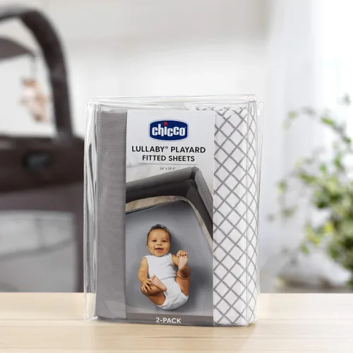 Miniatura 4 de Chicco Lullaby - Juego de sábanas para corrales (2 unidades, 2 unidades, 1 unidad)