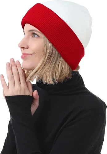 Miniatura 76 de American Trends Gorro para hombre y mujer, gorro de punto suave y lindo con diseño de calavera