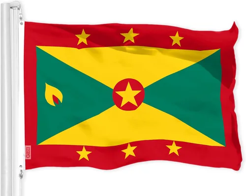 Miniatura 12 de G128 Bandera de Sierra Leona Sierra Leona 3 x 5 pies LiteWeave Pro Series Impreso Poliéster 150D Bandera de país, colores vibrantes, ojales