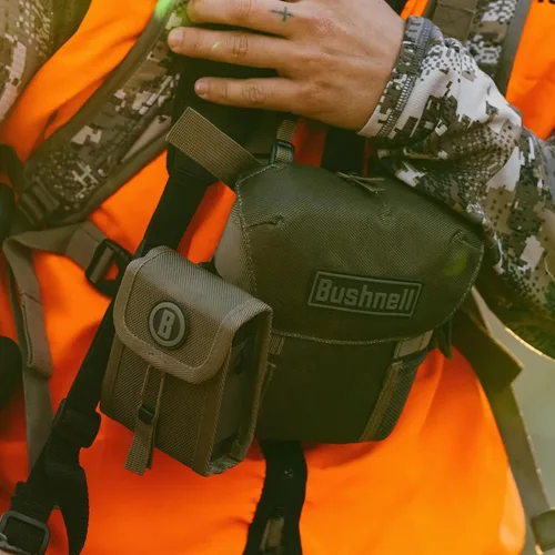Miniatura 7 de Bushnell Prismáticos R5 de 12 x 50 con arnés de pecho Bino Vault Lite, revestimientos de fase 3, revestimientos dieléctricos, barrera EXO
