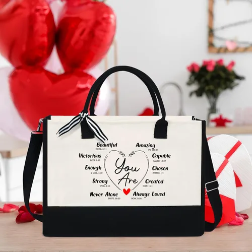 Miniatura 5 de Regalo para mujeres, mamá, profesora, regalos de cumpleaños para jefa, amiga, compañera de trabajo, bolsa de lona de 13 onzas con cremallera
