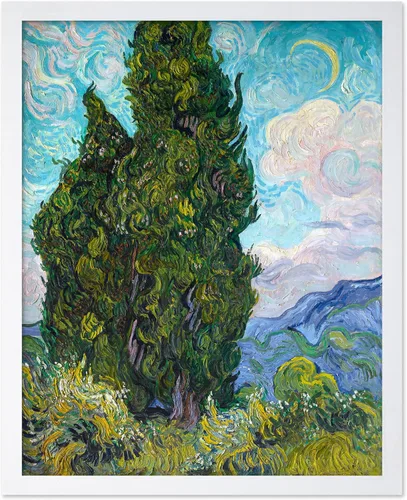 Miniatura 28 de Poster Master Póster clásico de Van Gogh, impresión impresionista vintage, regalo para artista, pintor, autorretrato, sombrero de paja, dibujo