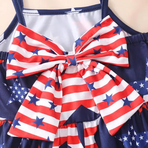 Miniatura 57 de Vestido de verano para niños pequeños, con diseño de dinosaurio, sin espalda, con lazo, vestido de playa de cumpleaños