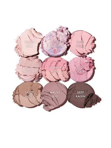 Miniatura 3 de Amuse SEOUL Paleta de colores de ojos (02 COOL ROSE) – tono rosa, sombra de ojos de 9 colores, mezcla suave de brillo mate, tonos mezclables