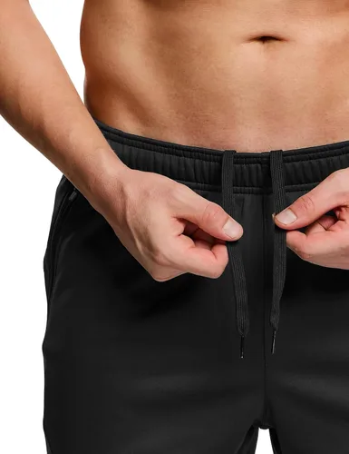 Miniatura 5 de TSLA - Pantalones deportivos de ciclismo antiviento y térmicos para hombre, forrados de vellón, para exteriores, para el invierno y clima frío