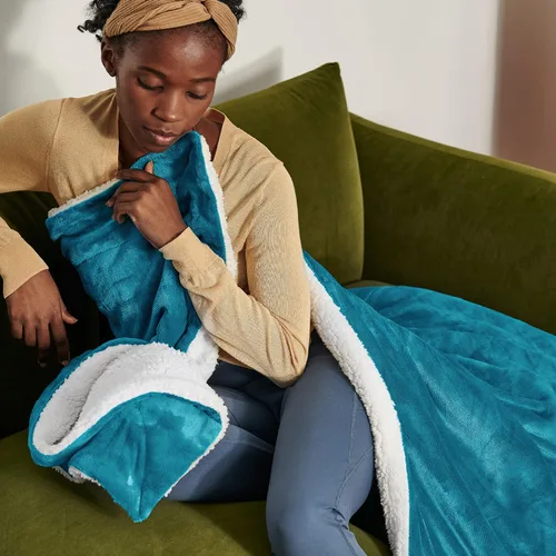 Miniatura 6 de Bedsure GentleSoft - Mantas de forro polar Sherpa tamaño King para cama, manta gruesa y cálida para mujeres y hombres, manta de felpa suave y 03