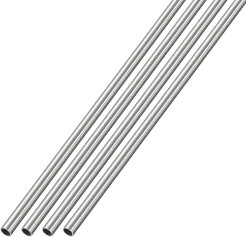 Miniatura 11 de METALLIXITY Tubo de acero inoxidable 304 (0.039 in de diámetro x 0.006 in de alto x 11.811 in de largo), 4 piezas, tubo recto, para muebles