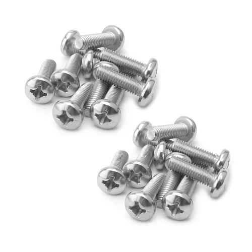 Miniatura 83 de MroMax 5 tornillos de máquina Phillips de cabeza plana M8 x 0.984 in, acero inoxidable 304 18-8, rosca completa, tornillos de cabeza cruzada gris