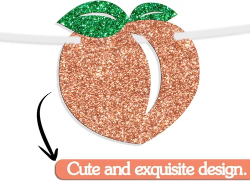 Miniatura 7 de Cartel con texto en inglés «One Sweet Peach» con tema de durazno para niños, decoración de fiesta de baby shower, suministros para niños y niñas