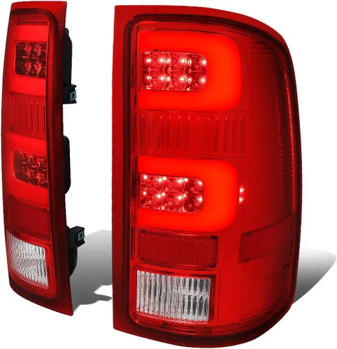 Miniatura 9 de Auto Dynasty Luces Traseras de Cola Compatibles con 2007-2014 GMC Sierra 1500 2500HD 3500HD, Luces de Freno DRL Completas LED para Conductor