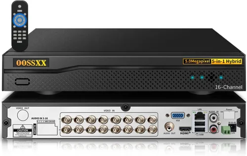 Miniatura 13 de Grabador de seguridad DVR híbrido 5MP 8CH H.265+ de 5MP 8CH, 5 en 1, compatible con cámara TVI/CVI/AHD/CVBS/IP, compatible con ONVIF