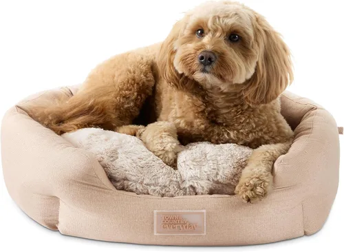 Miniatura 18 de Town & Country Everyday CuddleTown Cama para Mascotas Cuddler de Lino Sintético Cómoda y Acogedora, Espuma de Caja de Huevos de Apoyo y Calmante
