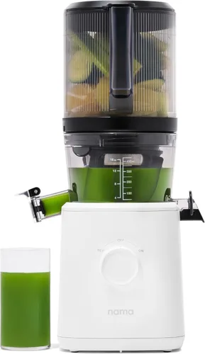 Miniatura 8 de Nama J3 - Exprimidor Compacto de prensa en frío, ahorro de espacio y autoalimentación para funcionamiento manos libres, ligero, portátil, exprimidor