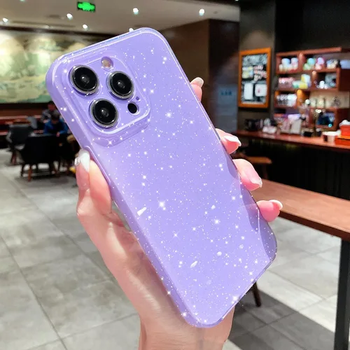 Miniatura 3 de OWLSTAR Funda compatible con iPhone 13 Pro de 6.1 pulgadas, bonita funda delgada con purpurina, funda protectora brillante para mujeres y niñas