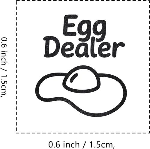 Miniatura 2 de Sello de goma para distribuidor de huevos, mini sello pequeño de 3/5 pulgadas para álbumes de recortes, planificador de tarjetas